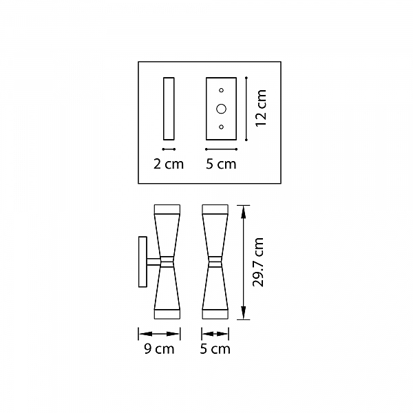 Настенный светильник Lightstar Punto 807627