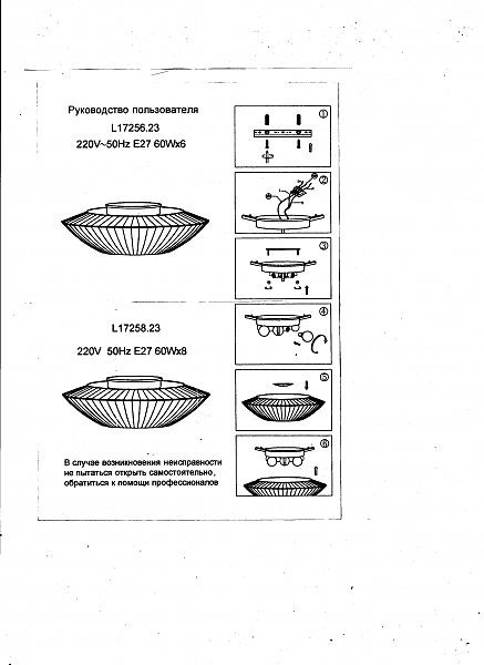 Светильник потолочный L'Arte Luce LUXO L17258.23