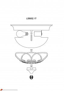 Светильник потолочный L'Arte Luce FILANTE L55652.17