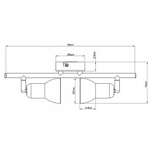 Светильник спот Arte Lamp FALENA A3115PL-2SS