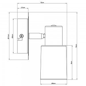 Светильник спот Arte Lamp CAVALLETTA A4510AP-1SS