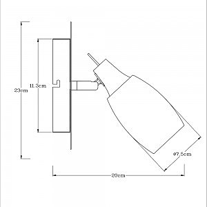 Светильник спот Arte Lamp VOLARE A4590AP-1SS