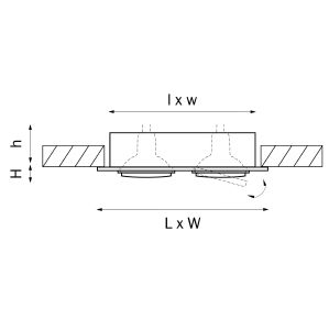 Встраиваемый светильник Lightstar Singo 011622