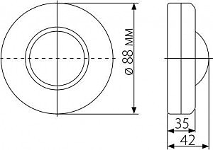 Elektrostandart SNS-M-02 SNS-M-02 6m 2,2-4m 1200W IP20 360 Белый