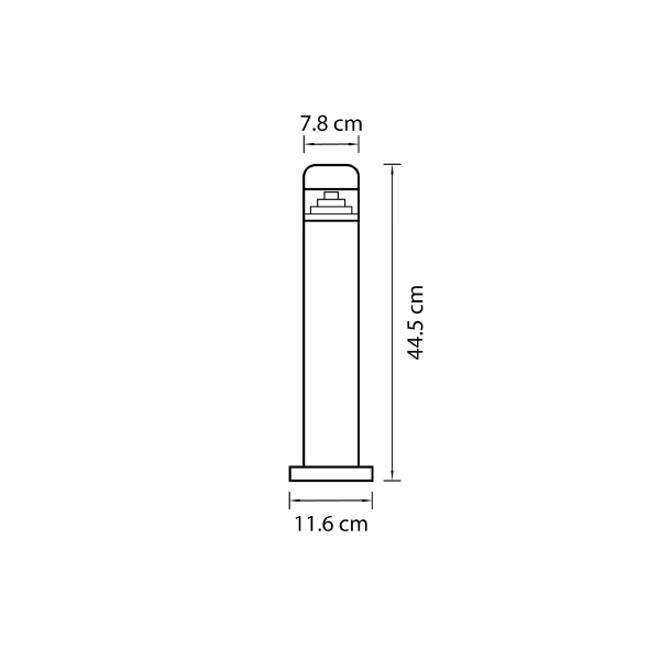 Уличный наземный светильник Lightstar Raggio 376907