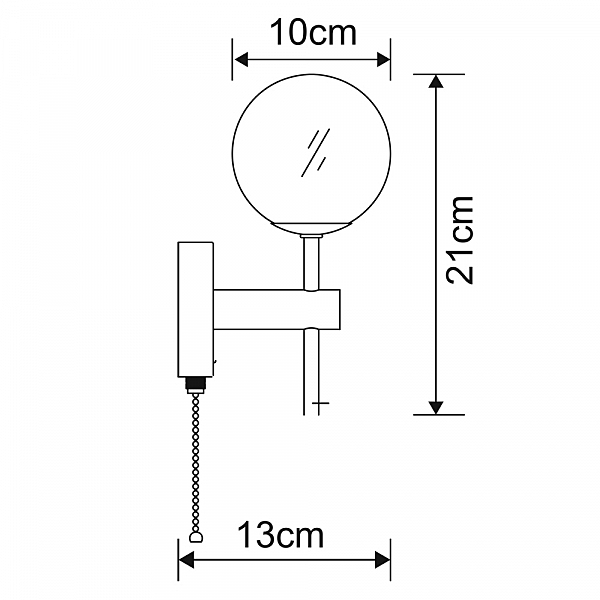 Светильник для ванной Arte Lamp AQUA A4444AP-1CC