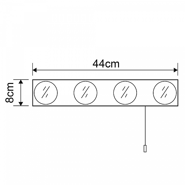 Светильник для ванной Arte Lamp AQUA A4444AP-4CC