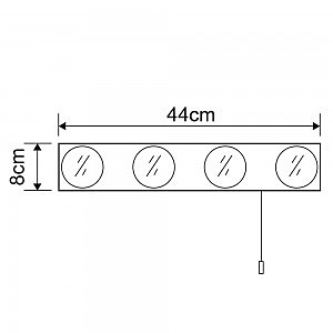 Светильник для ванной Arte Lamp AQUA A4444AP-4CC