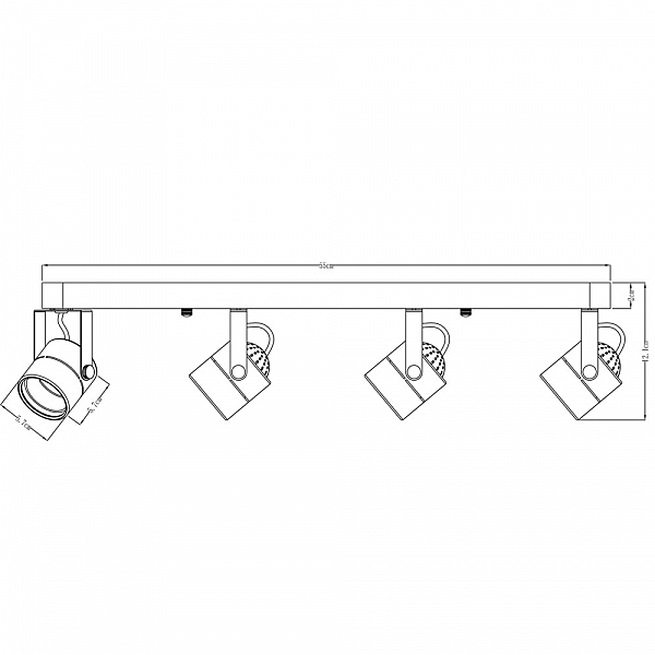 Светильник спот Arte Lamp Lente A1310PL-4CC