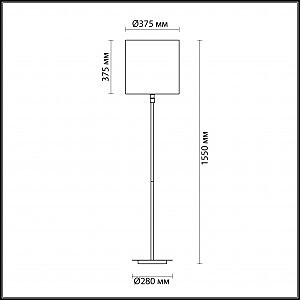 Торшер Odeon Light Pavia 4112/1F