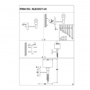 Настенное бра Evoluce Primma SLE105271-01