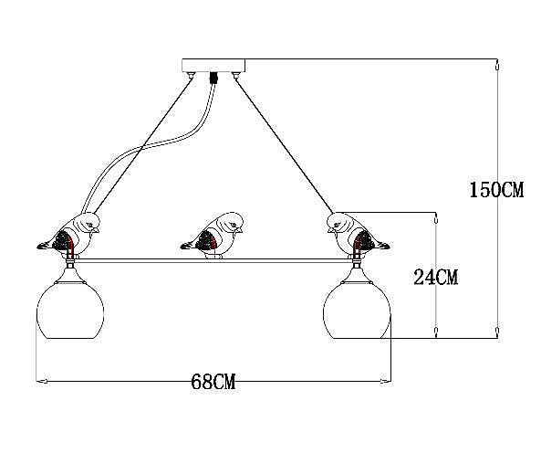 Подвесная люстра Arte Lamp Gemelli A2150SP-5WG