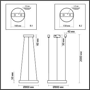 Подвесная люстра Odeon Light Brizzi 4244/45L