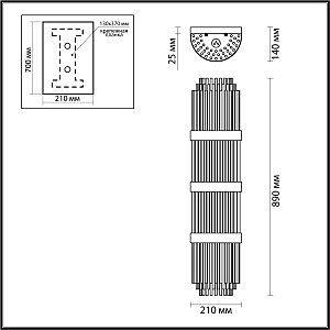 Настенный светильник Odeon Light EXCLUSIVE Empire 4854/4W