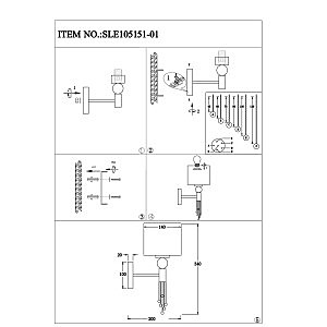 Настенное бра Evoluce Primma SLE105151-01