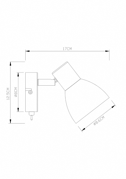 Светильник спот Arte Lamp Falena A3117AP-1WH