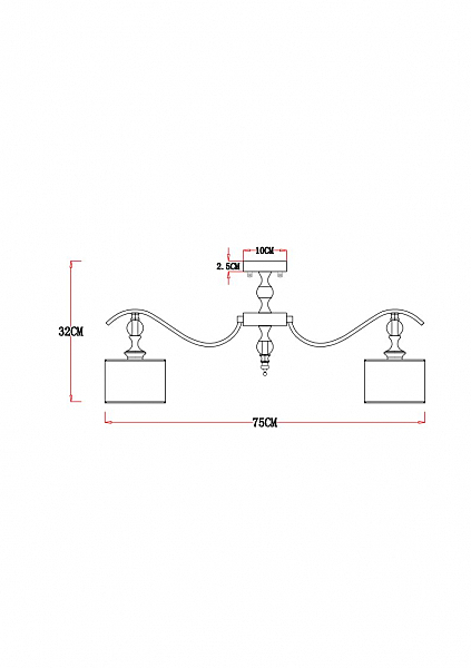 Потолочная люстра Arte Lamp Ibiza A4038PL-8CC