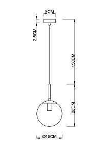 Светильник подвесной Arte Lamp Volare A1565SP-1PB