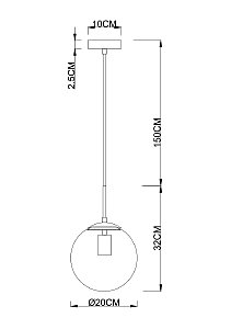 Светильник подвесной Arte Lamp Volare A1920SP-1CC