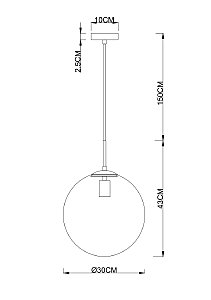 Светильник подвесной Arte Lamp Volare A1930SP-1CC