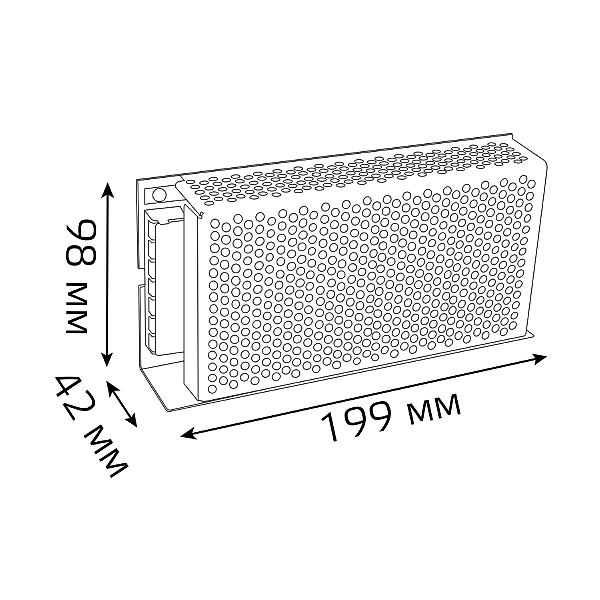 Драйвер для LED ленты Gauss Блок питания 202002150