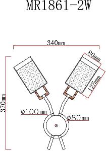 Настенное бра MyFar Linda MR1861-2W