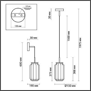 Светильник подвесной Odeon Light EXCLUSIVE Jam 5409/11L