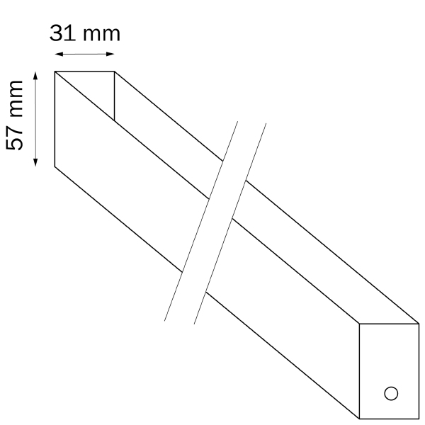 Трек двухконтактный однофазный 3м Lightstar Teta 505036