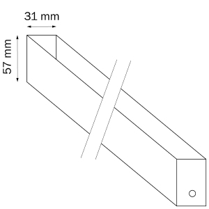 Трек двухконтактный однофазный 3м Lightstar Teta 505036