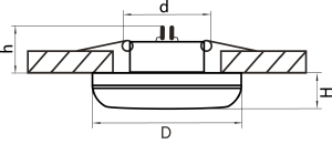 Встраиваемый светильник Lightstar Piano mini 011278