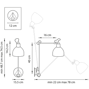 Настенное бра Lightstar Loft 765616