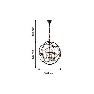 Подвесная хрустальная люстра Orbit Favourite 1834-3P