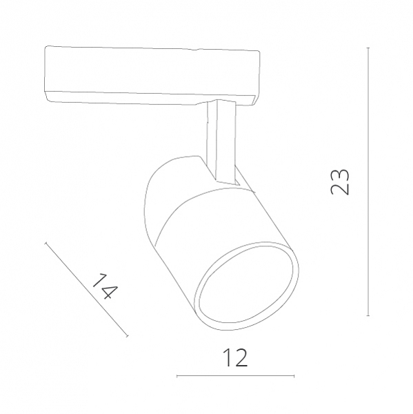 Трековые светильники Arte Lamp Attento A5750PL-1WH