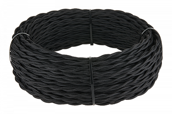 Werkel Ретро кабель витой 2х1,5 (черный)