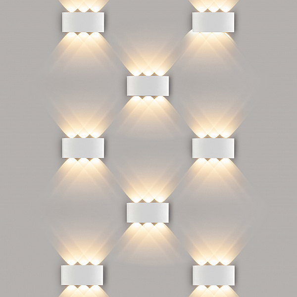 Уличный настенный светильник Elektrostandard 1551 1551 TECHNO LED TWINKY TRIO белый