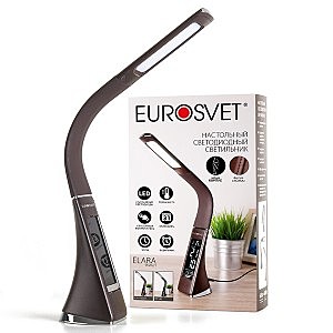 Офисная настольная лампа Eurosvet Elara 90202/1 коричневый 6W