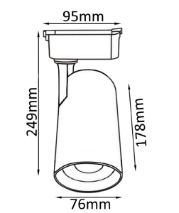 Трековый светильник Crystal Lux Clt 0.11 CLT 0.31 006 30W WH