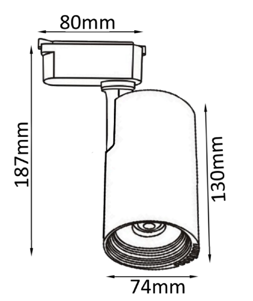 Трековый светильник Crystal Lux Clt 0.11 CLT 0.31 007 20W WH