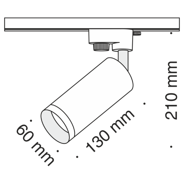 Трековый светильник Maytoni Focus Unity TR004-1-GU10-GF