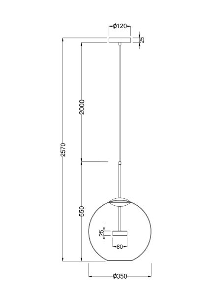 Светильник подвесной Maytoni Cometa MOD056PL-L12G3K