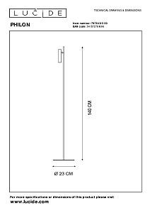 Торшер Lucide Philon 79781/05/30