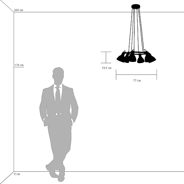 Подвесная люстра Lightstar Acrobata 761160