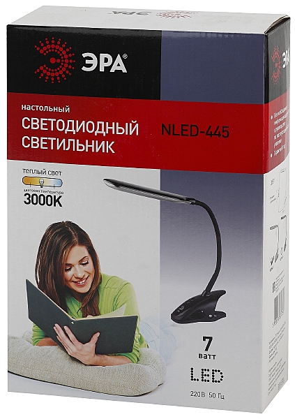 Офисная настольная лампа ЭРА NLED-445-7W-W