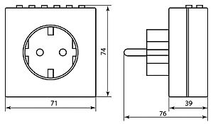 Розетка Feron TM21 23215