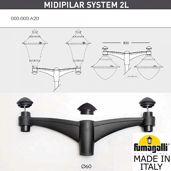 Консоль Fumagalli Консоль Midipilar 000.000.A20.A0