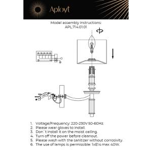 Настенное бра Aployt Nikolet APL.714.01.01