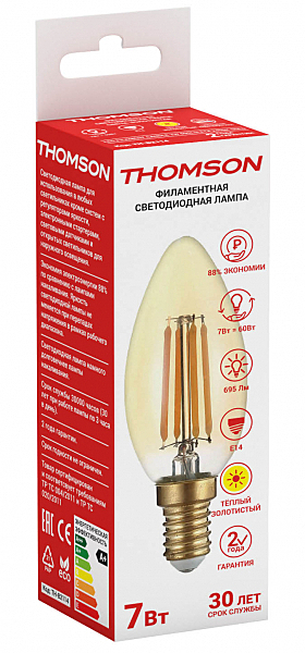 Ретро лампа Thomson Filament Candle TH-B2114