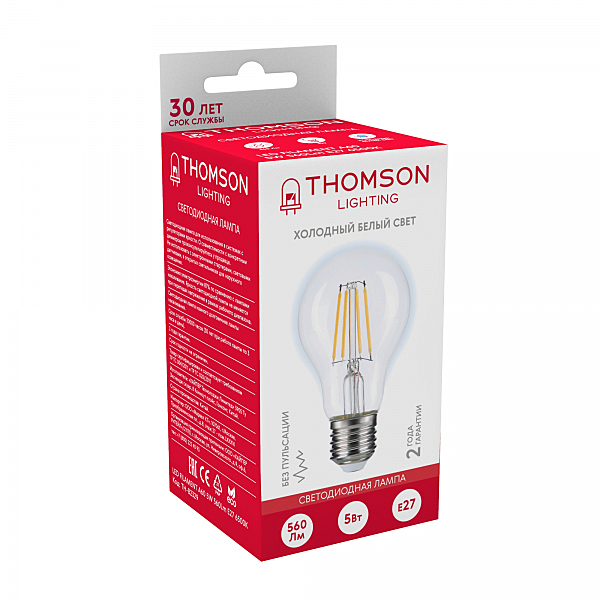 Светодиодная лампа Thomson Filament A60 TH-B2329