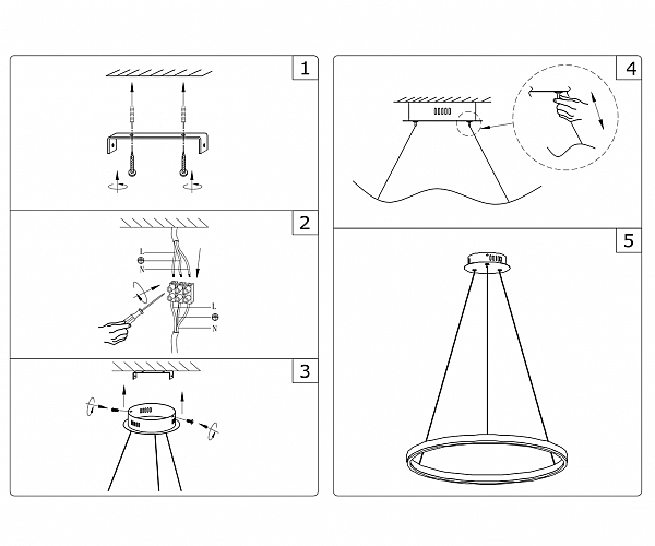 Светильник подвесной KINK Light Тор 08228,01(4000K)