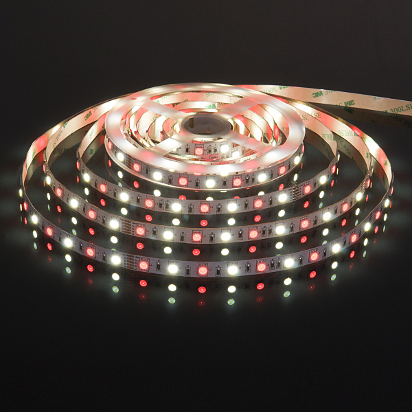 LED лента Elektrostandard Лента светодиодная 60Led 14,4W IP20 RGB 6500K холодный белый (5050+5050 24V 60Led 14,4W IP20 RGBW) a053731